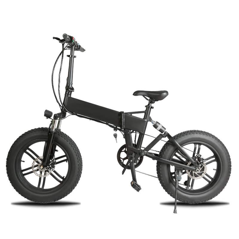 Fat tire folding electric bicycle 7 speed 500w 48V 7.8AH china electric bicycle for factory