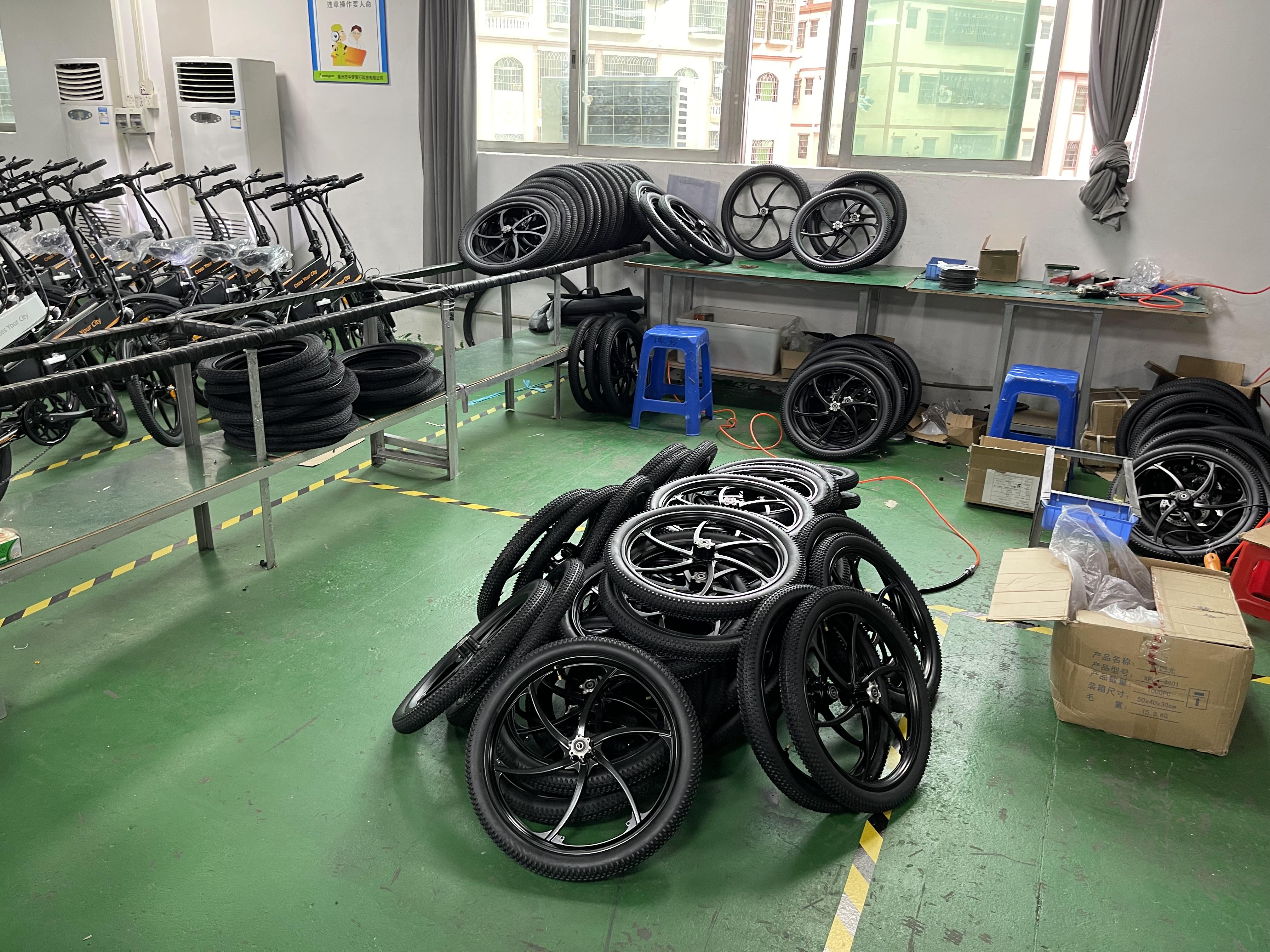 A set of electric bicycle tires