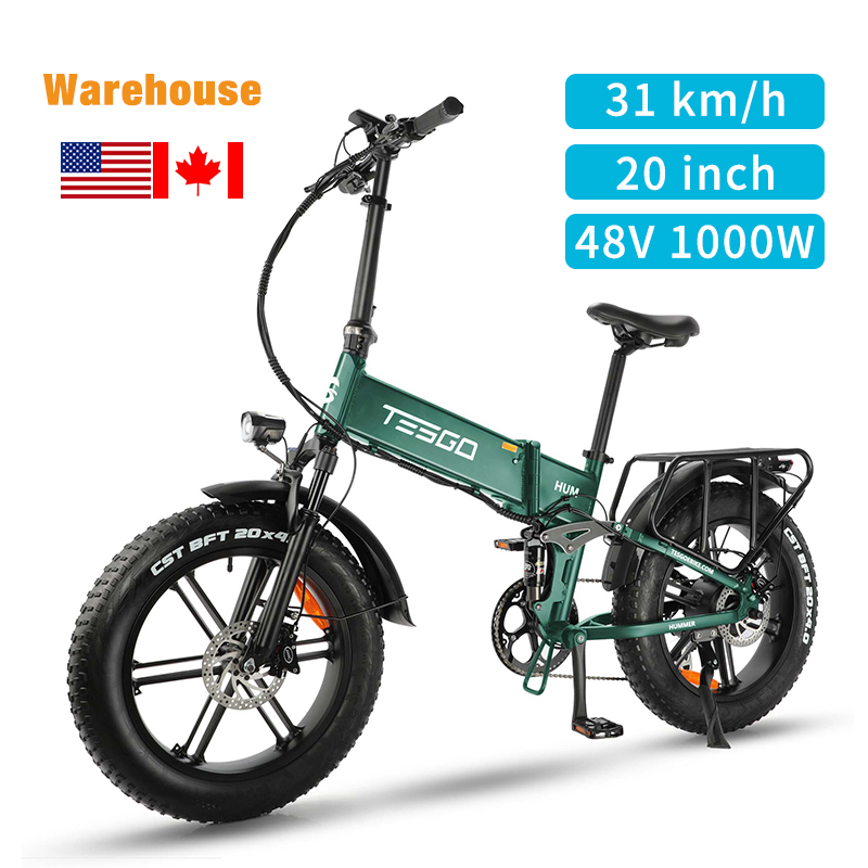 48V 17.4Ah lithium battery electric bike fast fat tire e-bike with CA warehouse