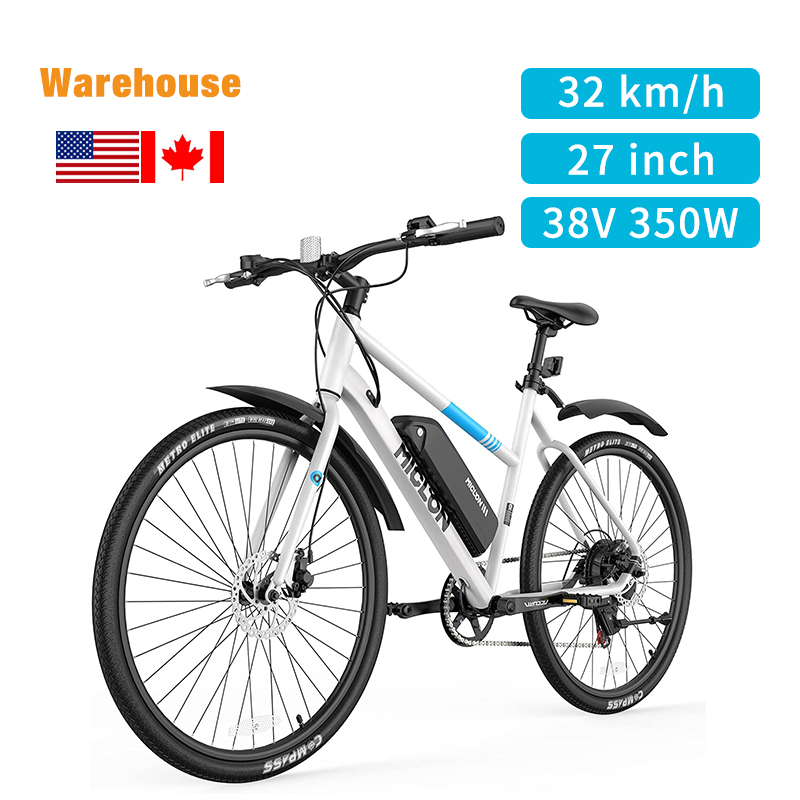 18650 lithium 36V 13Ah e-bike CA warehouse cheap 350W electric motor bike for adults