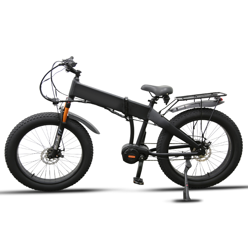 500W Central Motor Mountain Electric Bike 48V 10.4AH Folding Ebike for Bafang Motor